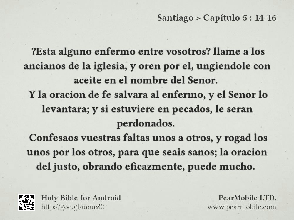 Santiago, Capítulo 5:14-16
